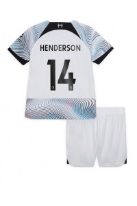 Liverpool Jordan Henderson #14 Babyklær Borte Fotballdrakt til barn 2022-23 Korte ermer (+ Korte bukser)